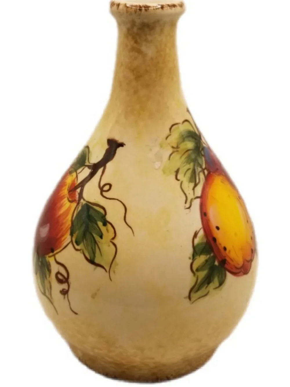 Fruition Hand Painted Fruit Themed Pitcher Vase